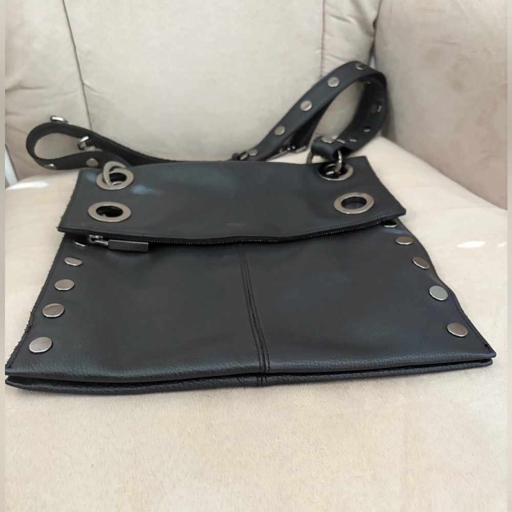 Hammitt Large Montana Adjustable Black Leather Shoulder/Crossbody Bag - Picture 10 of 16